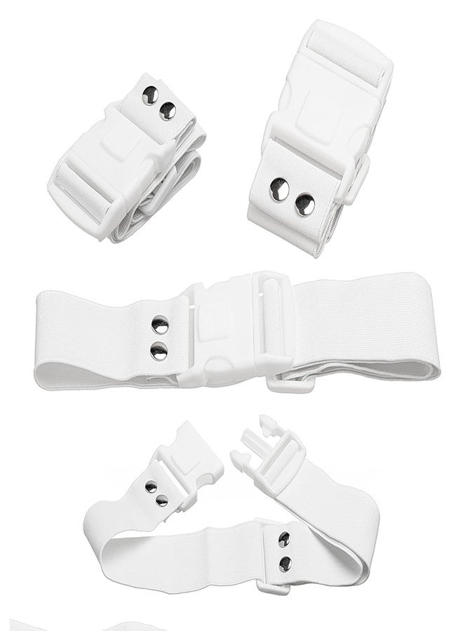 Modefa Ihram Belt - Elastic Unsewn Adjustable Waist Ihram Belt for Men - Hajj Essentials for Men - White - Image 4